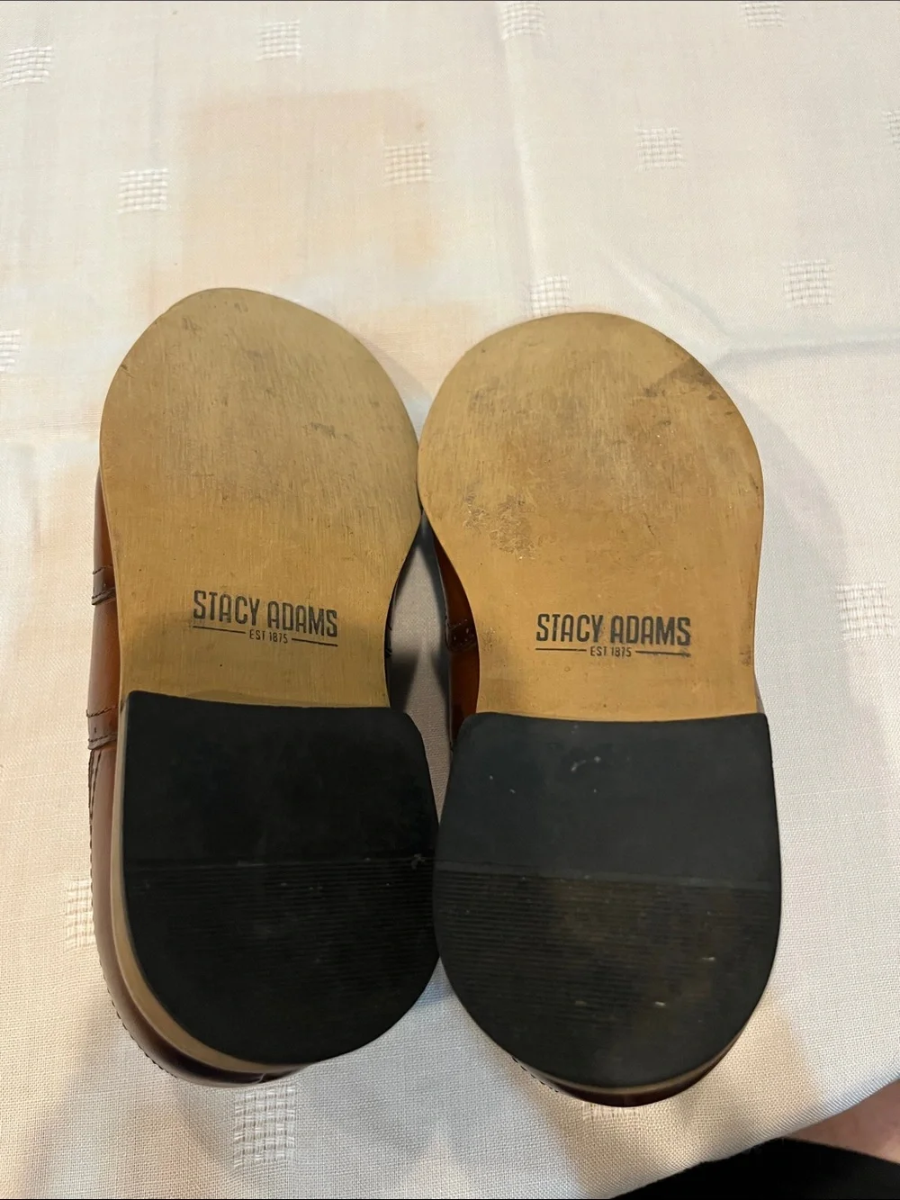 Stacy Adams Boys Classic Brown Wingtip Brogues size 12
